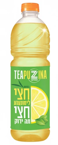 תפוזינה משקה תה ירוק ולימונענע 1.5 ליטר פיקדון
