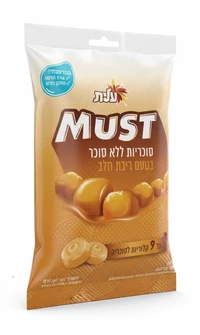 עלית - סוכריות מאסט ריבת חלב ללא סוכר 80 גרם