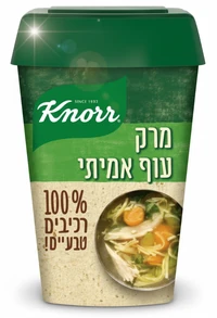 אבקת מרק עוף אמיתי רכיבים טבעיים קנור 400 גרם