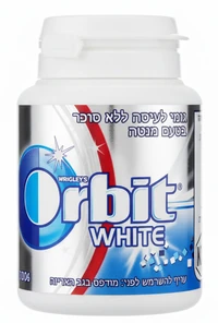 אורביט WHITE בקבוקון טעם מנטה