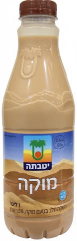 משקה מוקה יטבתה מהדרין 2% 1 ליטר
