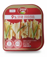 גבינה צהובה עמק לייט 9% פרוסה 200 גרם בד"צ