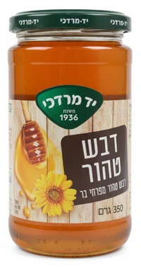 יד מרדכי דבש טהור מפרחי בר 350 גרם
