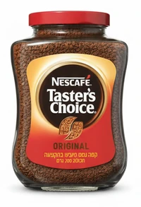 קפה נמס טייסטרס צ'ויס רגיל - מארז 12 יחידות של 200 גרם