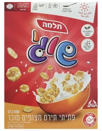 שוגי פתיתי תירס 20% פחות סוכר תלמה 500 גרם בד"צ