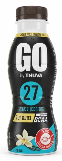 תנובה GO משקה חלב בטעם וניל עם קפה, 340 מ"ל