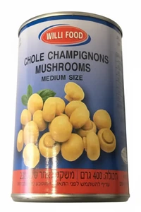 פטריות שמפיניון שלמות וילי פוד 400 גרם