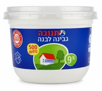 גבינה לבנה 9% שומן תנובה 500 גרם