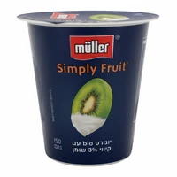 יוגורט מולר סימפלי פרי קיווי 3% שומן