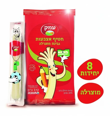 חטיף אצבעות גבינת מוצרלה 20% עמק 174 גרם