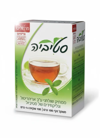 מרמולייט סטיביה 100 שקיות