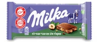שוקולד חלב מילקה עם אגוזים 90 גרם