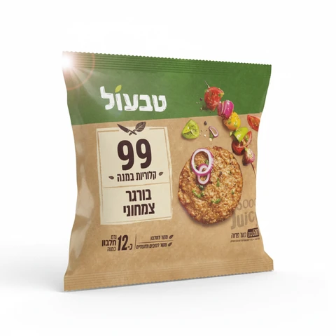 טבעול המבורגר צמחוני 99 קלוריות 600 גרם