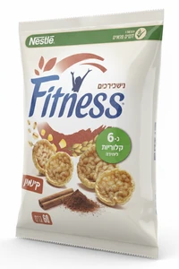 פיטנס חטיפי פריכיות דקות בטעם קינמון 60 גרם