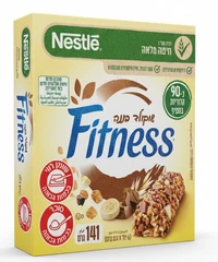 פיטנס חטיף דגנים שוקו בננה 6 יחידות