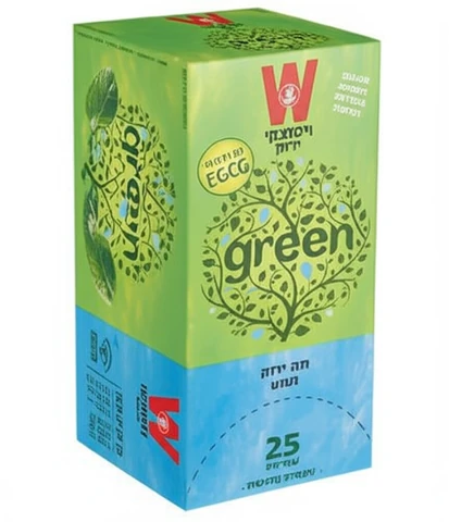 תה ויסוצקי ירוק נענע 25 שקיקים