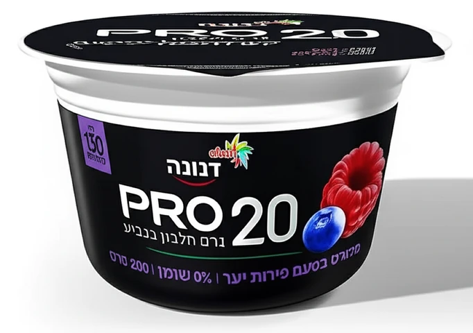 יוגורט פרו פירות יער 0% שומן 200 גרם דנונה