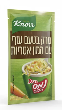קנור נמס בכוס אקסטרה טעם עוף עם המון אטריות, 27 גרם