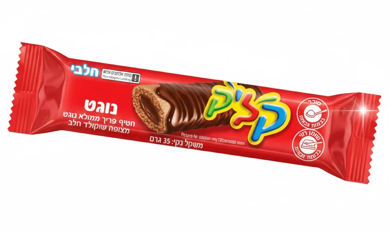 קליק חטיף נוגט שוקולד חלב 35 גרם