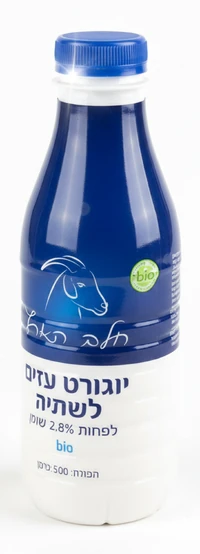 יוגורט עיזים ביו טבעי לשתיה 'חלב הארץ' 1 ליטר