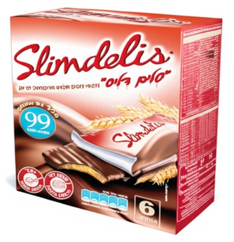 סלים דליס קידס חטיף דגנים בציפוי שוקולד חלב 6 יח' 120 ג'