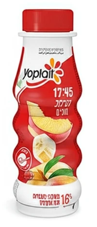 יופלה משקה יוגורט בטעם בננה-אפרסק 250 מ"ל
