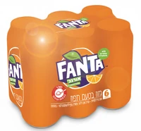 פאנטה אורנג' שישייה 6 פחיות 330 מ"ל