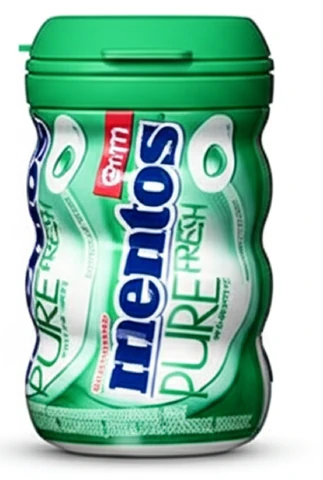 מסטיק מנטוס פיור ספירמינט ללא סוכר בבקבוק מעוגל 60 גרם