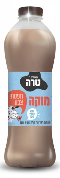 משקה חלב טרה בטעם מוקה ללא תוספת סוכר 1 ליטר