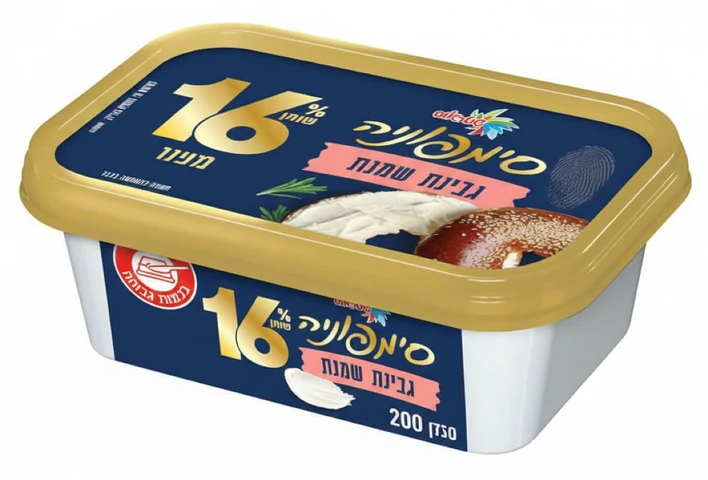 סימפוניה גבינת שמנת 16% בטעם טבעי 200 גרם