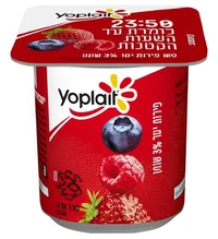 יופלה יוגורט 3% פירות יער בשמנת 150 גרם