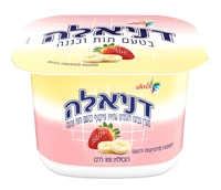 דניאלה מעדן גבינה ויוגורט תות בננה 88 גרם