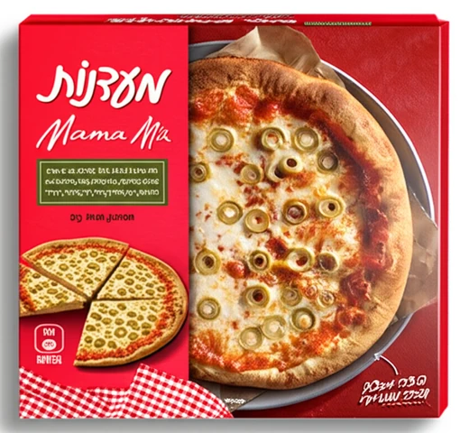 מאמאמיה פיצה עם זיתים עבה 510 גרם