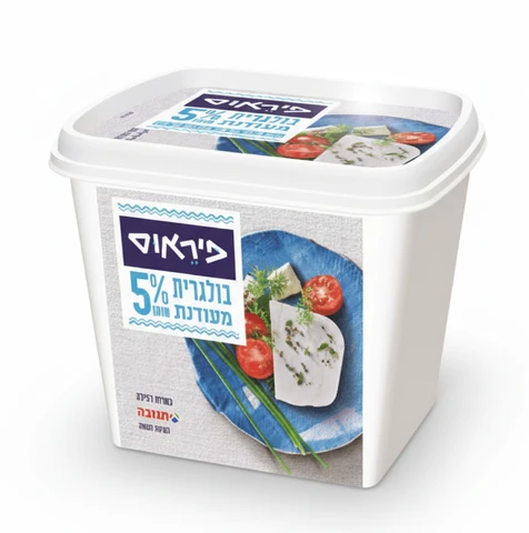 גבינה בולגרית מעודנת פיראוס 5% 250 גרם