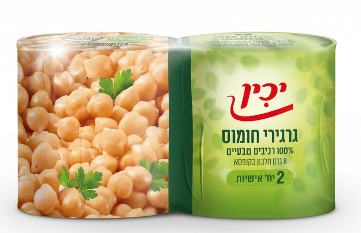 חומוס יכין 2 יחידות של 105 גרם