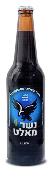 בירה נשר מאלט בקבוק חוזר 500 מ"ל