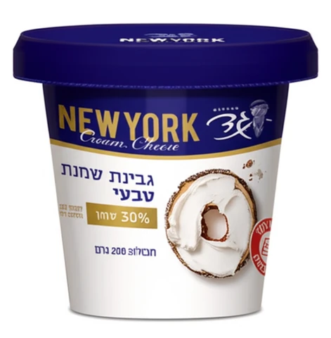 קרם שמנת ניו יורק טבעי 5% שומן 200 גרם מחלבות גד