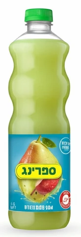 ספרינג מיץ בטעם אגס, תפוח וסברס 1.5 ליטר פיקדון