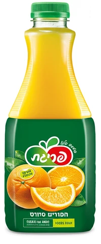 פריגת מיץ תפוזים סחוט טבעי 1 ליטר