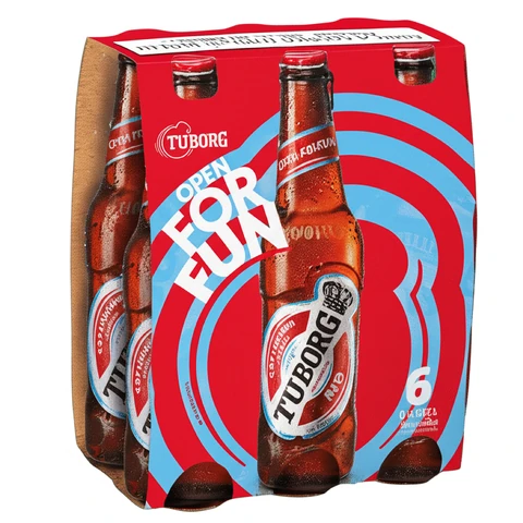 מארז שישייה בירה טובורג רד (330 X 6 מ"ל)