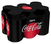 קוקה קולה זירו שישיית פחיות 330 מ"ל