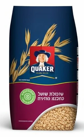 קוואקר שיבולת שועל בשקית 500 גרם