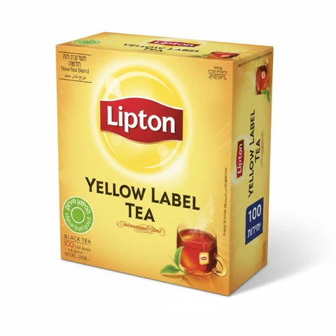 תה ליפטון קלאסי ילו לייבל 100 שקיקים