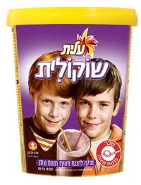 עלית - שוקולית בפחית/קופסא 500 גרם