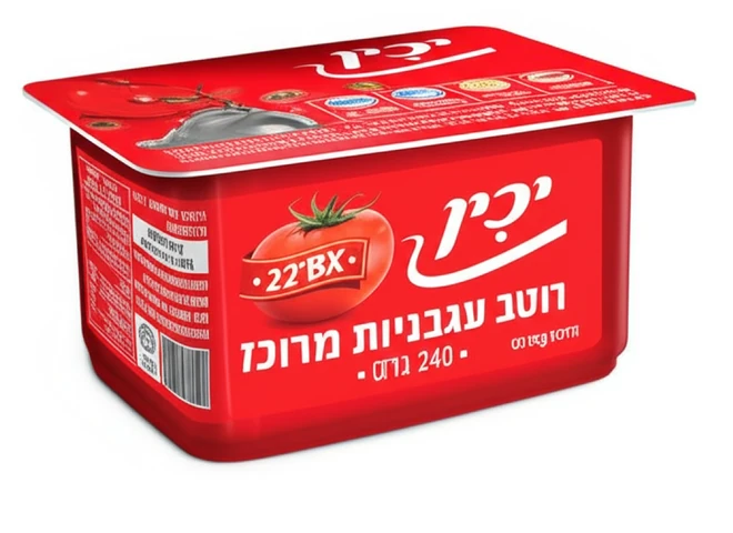 רסק עגבניות 22% יכין 240 גרם
