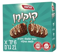 תלמה קוקומן חטיף פצפוצי דגנים בטעם שוקולד - שישייה