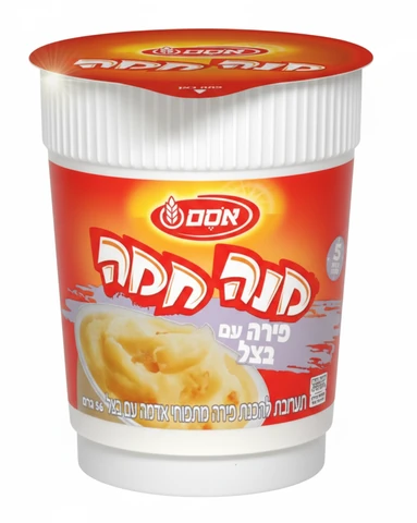 אסם מנה חמה פירה תפוחי אדמה עם בצל 56 גרם