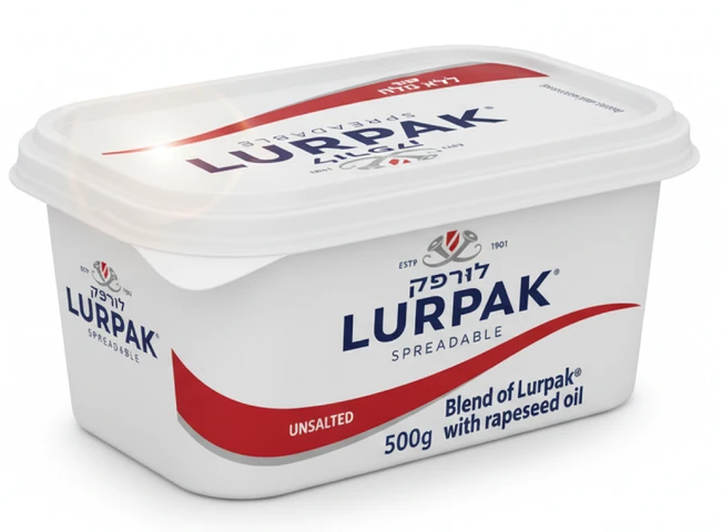 ממרח חמאה לורפק ללא מלח 500 גרם