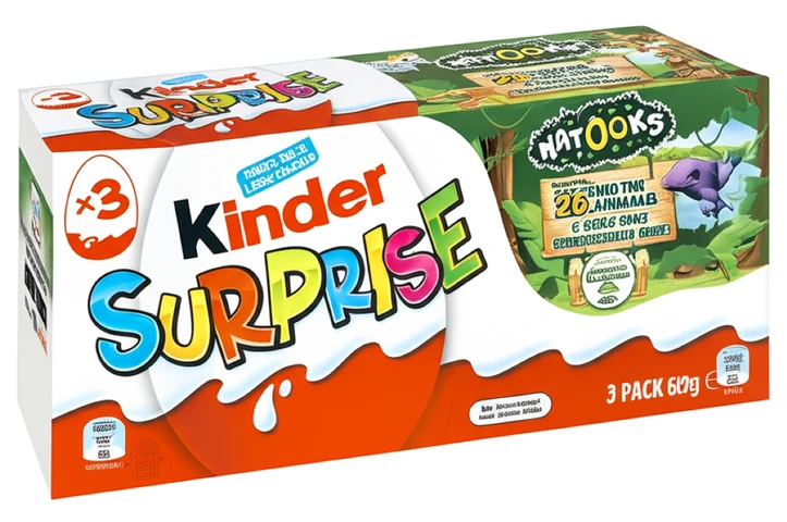 קינדר - ביצת הפתעה שלישייה 60 גרם
