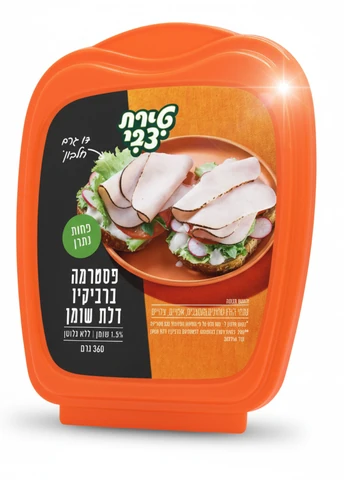 פסטרמה ברביקיו מופחת שומן טירת צבי 360 גרם